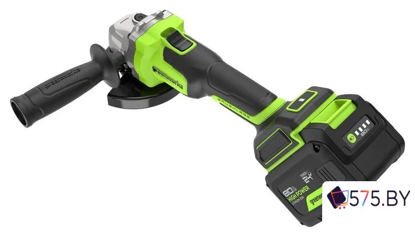 Угловая шлифмашина Greenworks AG590 3201007CUH (с 1-им АКБ, сумка) в магазине 575.by