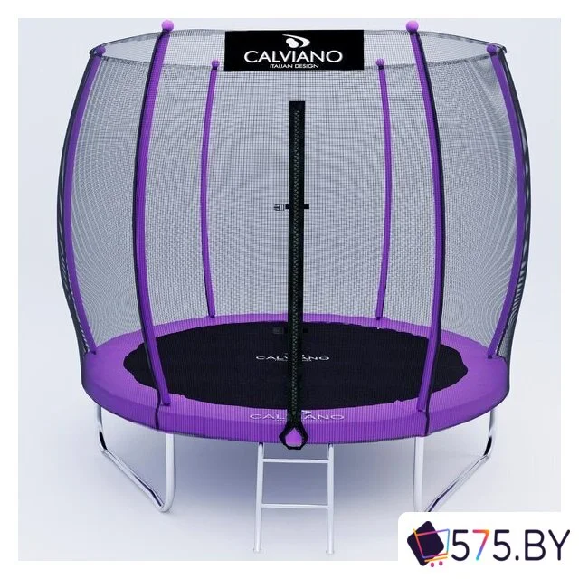 Батут Calviano Outside Master Purple 252 см - 8ft (внешняя сетка, с лестницей) в магазине 575.by
