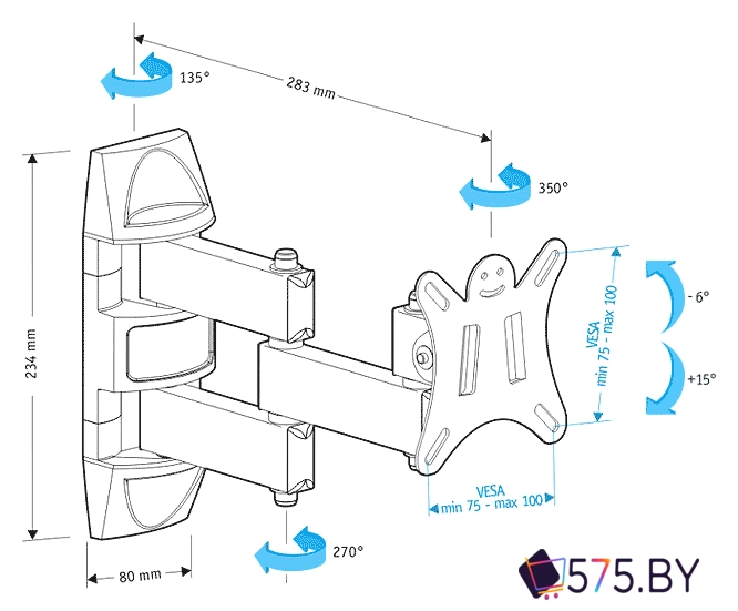 Кронштейн для телевизора Holder LCDS-5039 в магазине 575.by