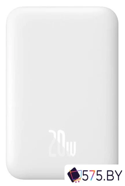 Внешний аккумулятор Baseus Magnetic Wireless PPCX020002 6000mAh (белый) в магазине 575.by