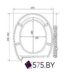 Сиденье для унитаза Bisk Smile 05581 (белый) в магазине 575.by