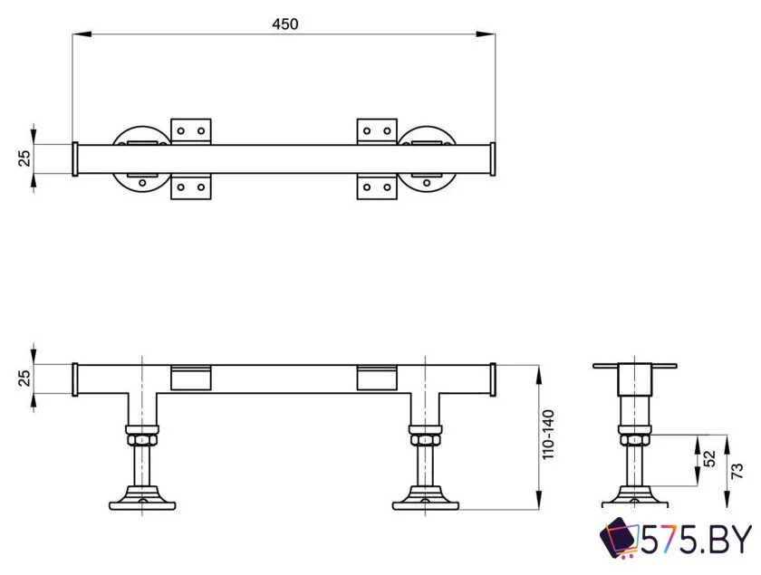 Ножки опорные Wellsee Useful Extras 231901000 в магазине 575.by