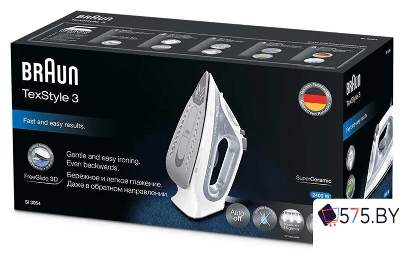 Утюг Braun Texstyle 3 SI 3054 GY в магазине 575.by
