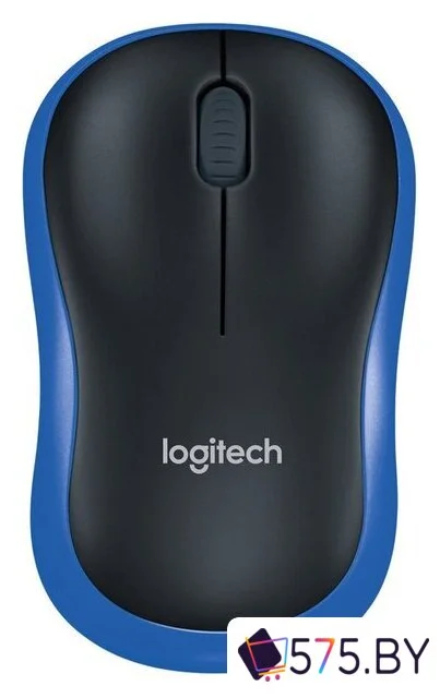 Мышь Logitech M185 (черный/синий) в магазине 575.by