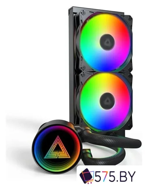 Система жидкостного охлаждения для процессора Montech LightFlow ARGB 240 (черный) в магазине 575.by