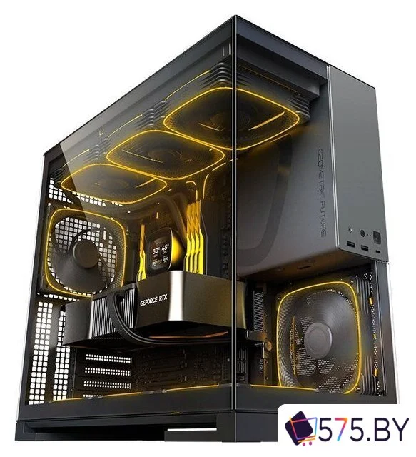 Корпус Geometric Future Model 5 5FAN (черный/серый) в магазине 575.by