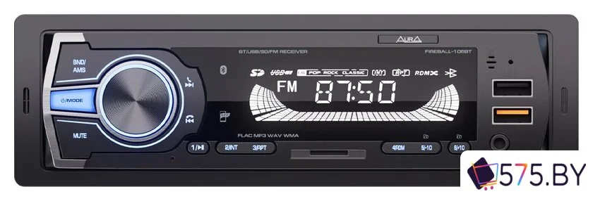 USB-магнитола Aura Fireball-106BT в магазине 575.by