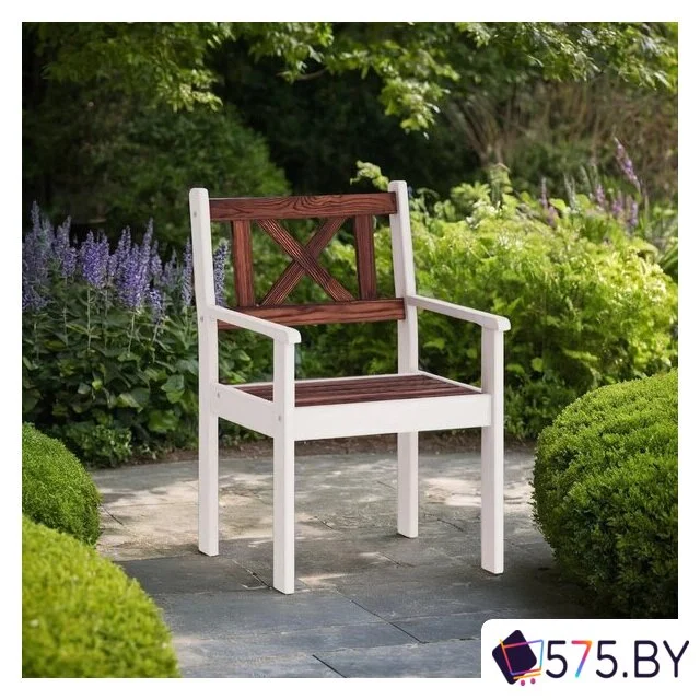 Кресло Sundays Ф-183.02 590x90x640 (орех/белый) в магазине 575.by