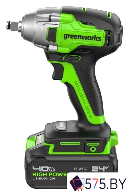 Гайковерт Greenworks GD24IW400 3802907CUG (с 1-им АКБ) в магазине 575.by