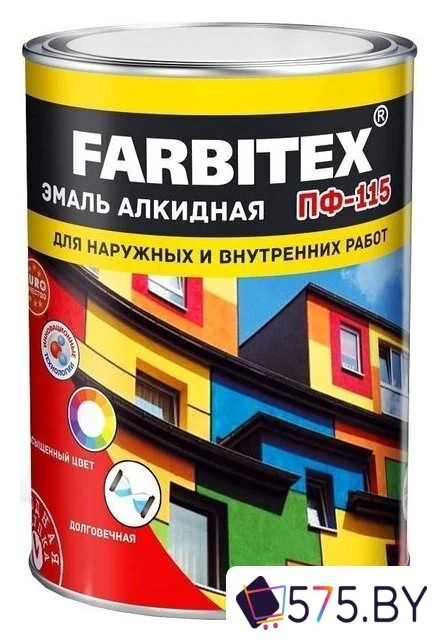 Эмаль Farbitex ПФ-115 2.7 кг (терракотовый) в магазине 575.by