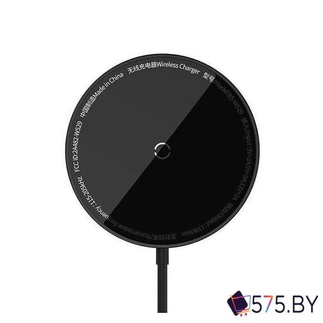 Беспроводное зарядное Baseus Simple Mini3 Magnetic Wireless Charger 15W CCJJ040001 (черный) в магазине 575.by