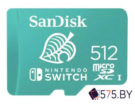 Карта памяти SanDisk Nintendo Switch Licensed Card Animal Crossing Edition microSDXC 512GB SDSQXAO-512G-GN3ZN в магазине 575.by