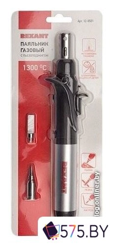 Газовый паяльник Rexant 12-0501 в магазине 575.by