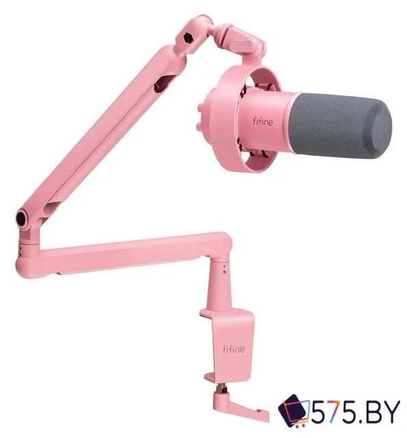 Проводной микрофон FIFINE T688 (розовый) в магазине 575.by