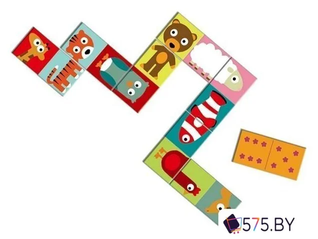 Развивающая игра Djeco Домино Животные 08165 в магазине 575.by