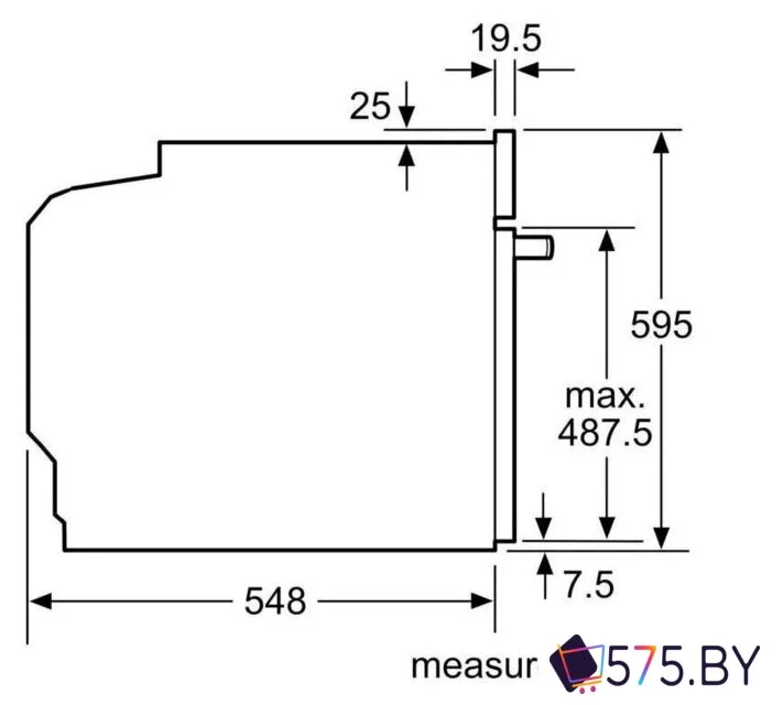 Электрический духовой шкаф Bosch Serie 4 HUA736EV0T в магазине 575.by
