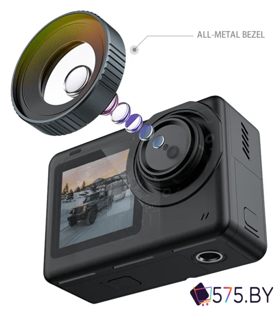 Экшен-камера SJCAM SJ10 Pro Dual Screen (черный) в магазине 575.by