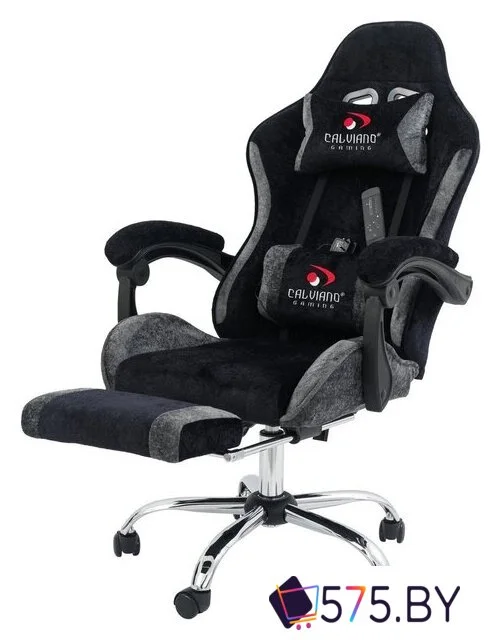 Игровое (геймерское) кресло Calviano Amarone (black-grey plush) в магазине 575.by