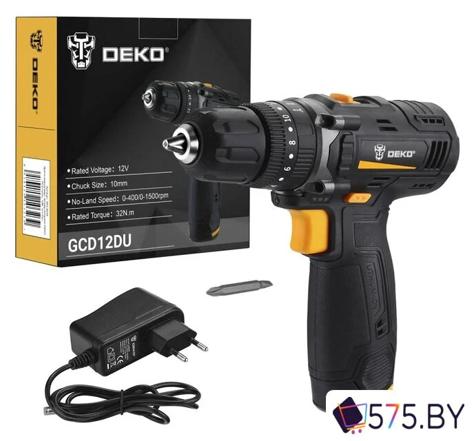 Ударная дрель-шуруповерт Deko GCD12DU 063-4039 (с 1-м АКБ) в магазине 575.by