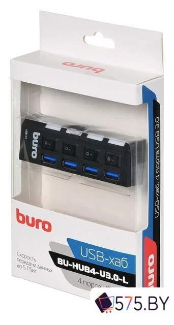 USB-хаб Buro BU-HUB4-U3.0-L в магазине 575.by