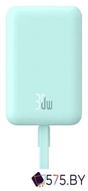 Внешний аккумулятор Baseus Magnetic Fast Charge Power Bank Type-C Edition 30W 10000mAh (мятный) в магазине 575.by