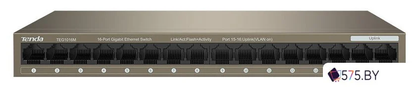 Неуправляемый коммутатор Tenda TEG1016M в магазине 575.by