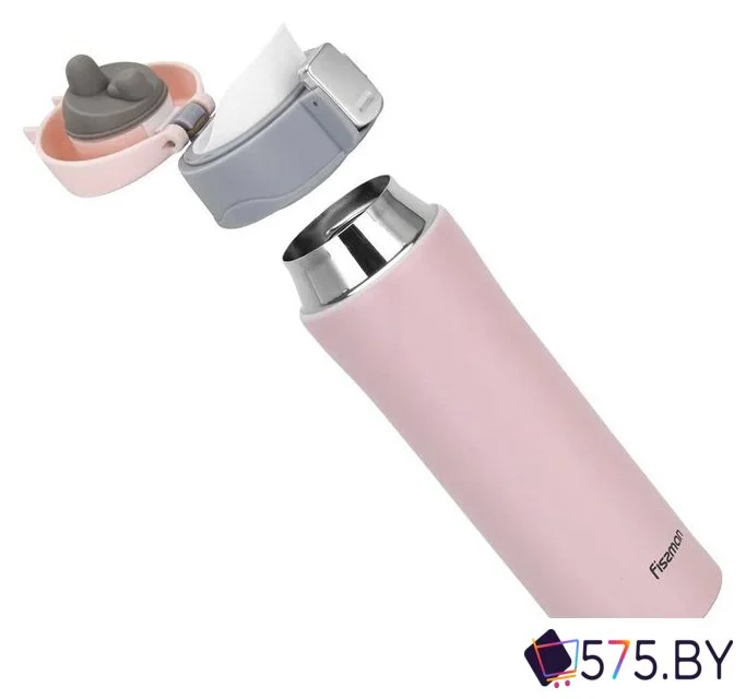 Термокружка Fissman 9879 450мл (розовый) в магазине 575.by