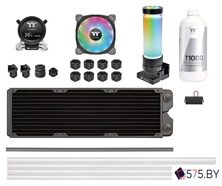 Система жидкостного охлаждения для процессора Thermaltake Pacific CLM360 Ultra Hard Tube Liquid Cooling Kit CL-W335-CU12SW-A в магазине 575.by