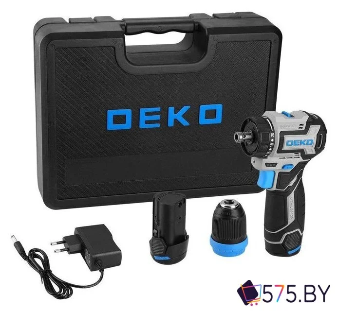Дрель-шуруповерт Deko Loner 12V PRO 085-1122 (с 2-мя АКБ, кейс) в магазине 575.by