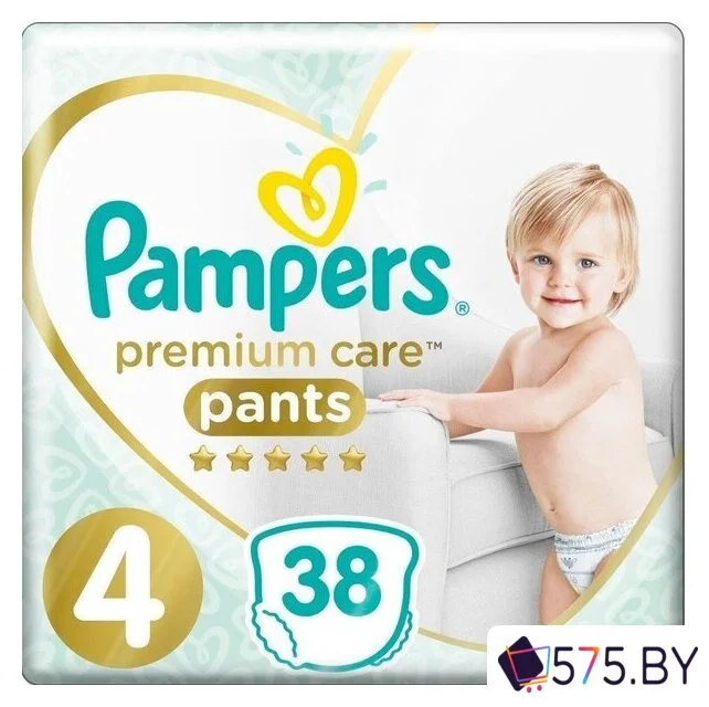 Трусики-подгузники Pampers Premium Care Pants 4 (38 шт) в магазине 575.by