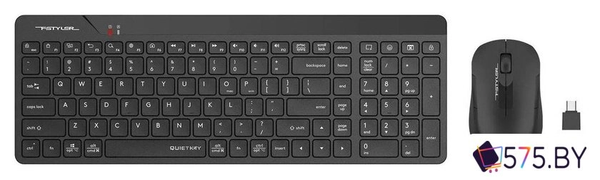 Офисный набор A4Tech Fstyler FG2300 Air2 (черный) в магазине 575.by