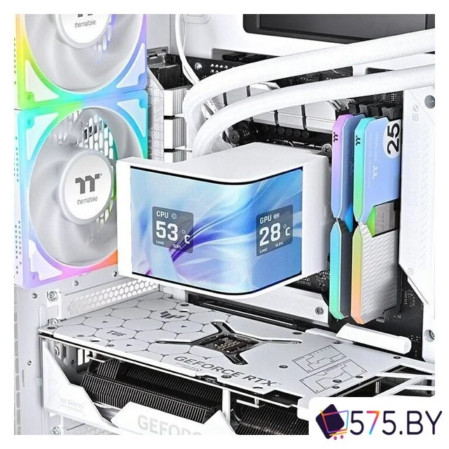 Система жидкостного охлаждения для процессора Thermaltake MAGCurve 360 Ultra ARGB Sync Snow Edition CL-W454-PL12SW-A в магазине 575.by