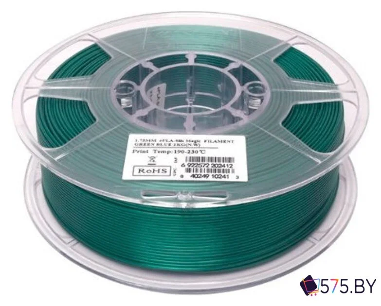 Пластик eSUN ePLA-Silk Magic Filament 175GU1 (1.75мм, 1кг, зеленый/синий) в магазине 575.by