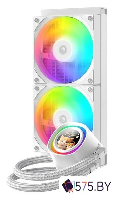 Система жидкостного охлаждения для процессора ID-Cooling FX240 LCD White в магазине 575.by