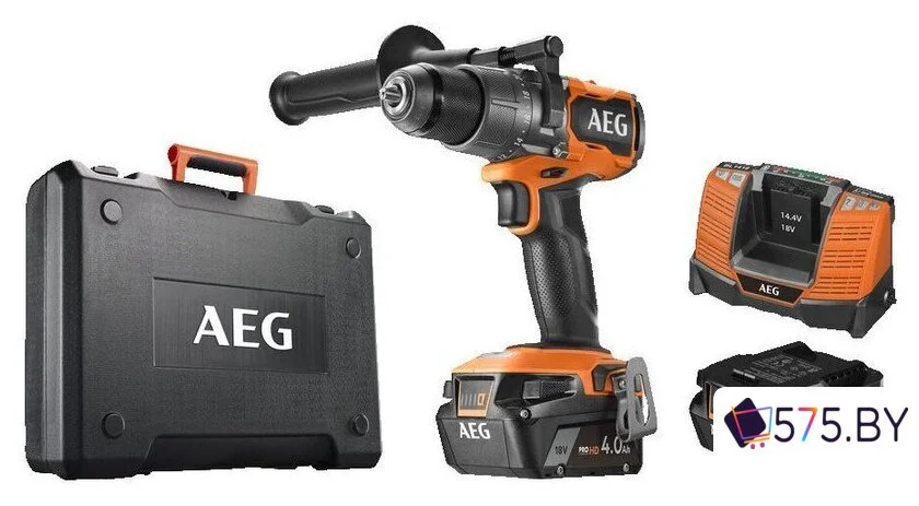 Ударная дрель-шуруповерт AEG Powertools BSB 18C3BL-402C 4935478938 (с 2-мя АКБ 4 Ач, кейс) в магазине 575.by