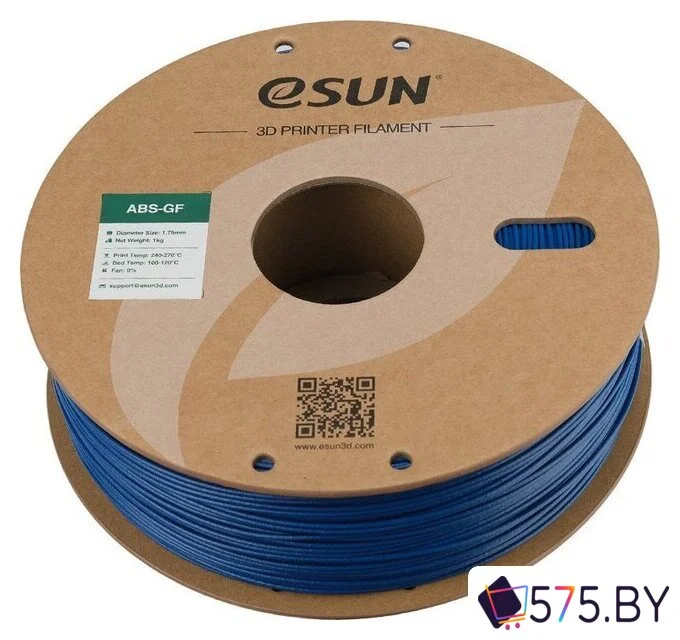 Пластик eSUN ABS-GF ABS-GF175U1TZ1 (1.75мм, 1кг, синий) в магазине 575.by