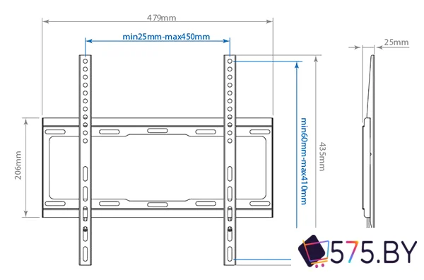 Кронштейн для телевизора Arm Media Steel-3 в магазине 575.by