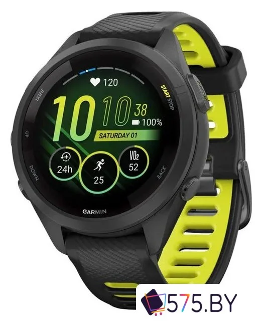 Умные часы Garmin Forerunner 265S (черный/желтый) в магазине 575.by