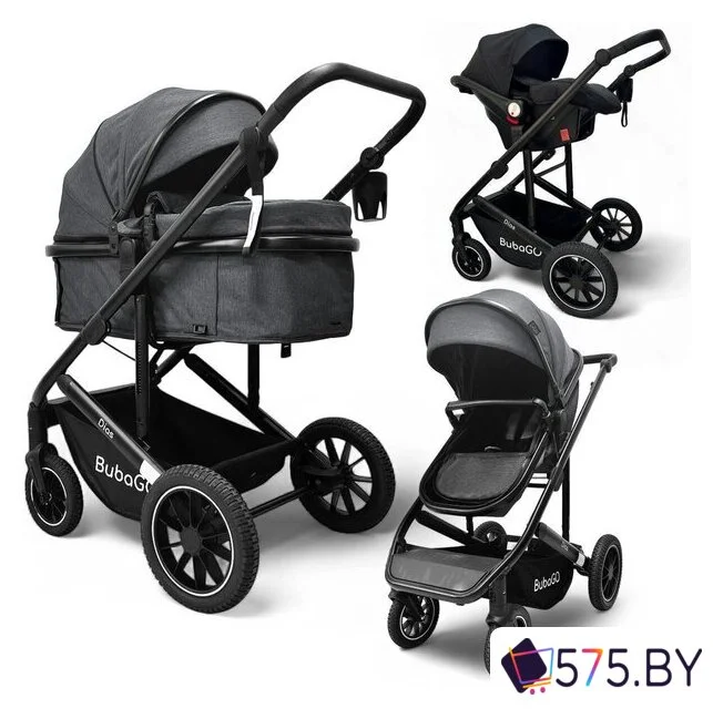 Универсальная коляска Bubago Dias (3 в 1, серый) в магазине 575.by