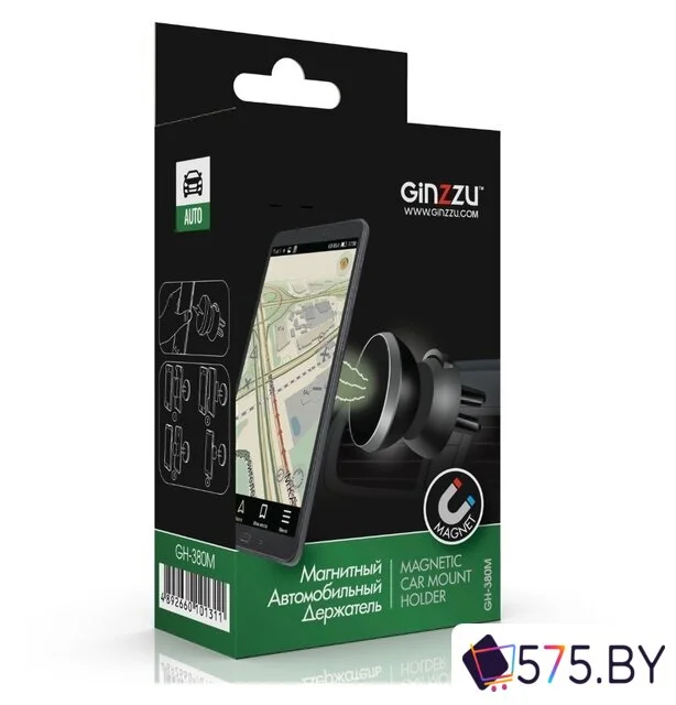 Держатель для смартфона Ginzzu GH-380M в магазине 575.by