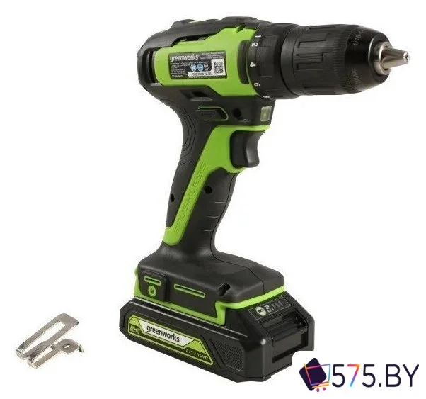 Дрель-шуруповерт Greenworks GD24DD35K2 3704007CUC (с 2-мя АКБ) в магазине 575.by