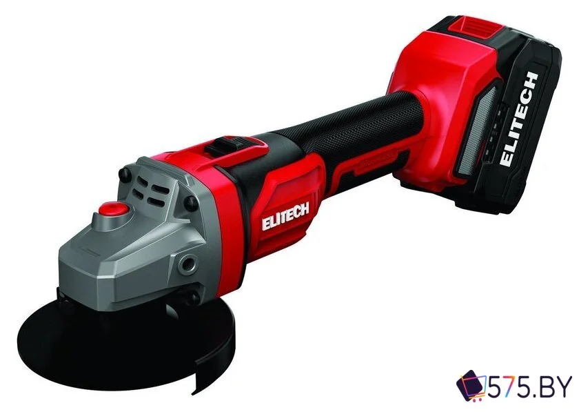 Угловая шлифмашина ELITECH МШУ 2012БЛ (с 1-им АКБ, кейс) в магазине 575.by