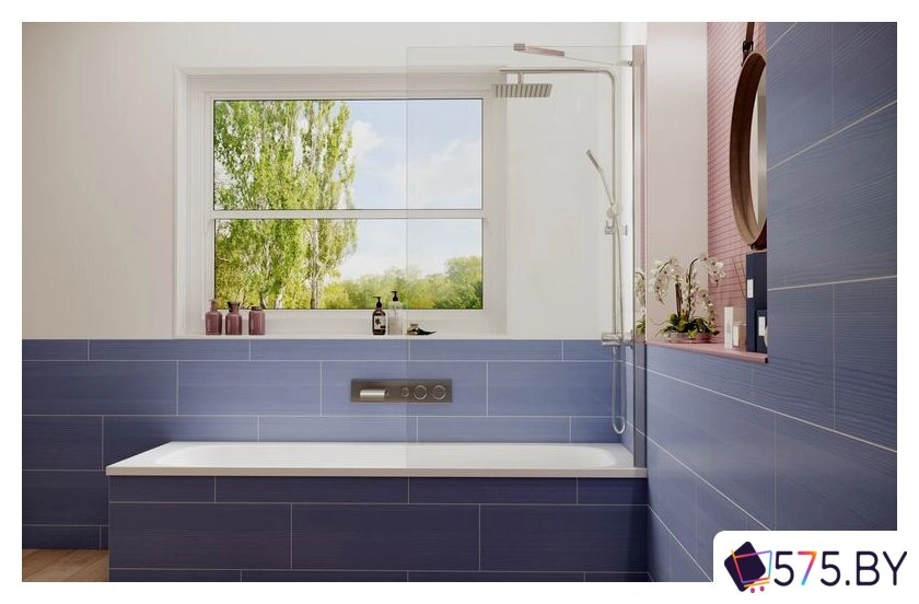 Стеклянная шторка для ванны Ambassador Bath Screens 16041102 70 в магазине 575.by