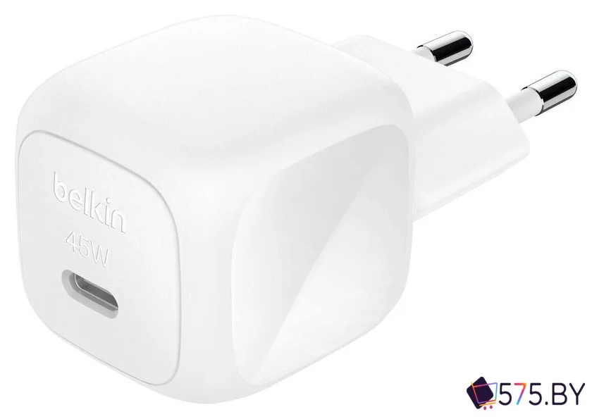 Сетевое зарядное Belkin WCA013KQWH (белый) в магазине 575.by