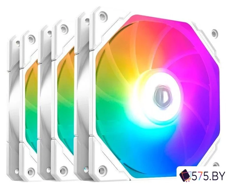 Комплект вентиляторов для корпуса ID-Cooling TF-12025-PRO-ARGB Trio White в магазине 575.by