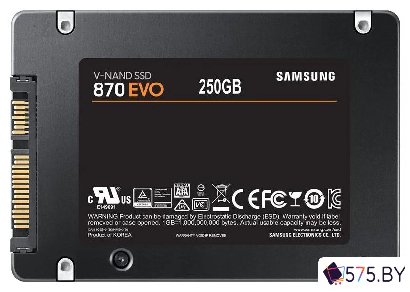 SSD Samsung 870 Evo 250GB MZ-77E250BW в магазине 575.by