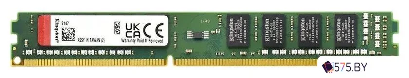 Оперативная память Kingston ValueRAM 8ГБ DDR4 3200 МГц KVR32N22S8L/8WP в магазине 575.by