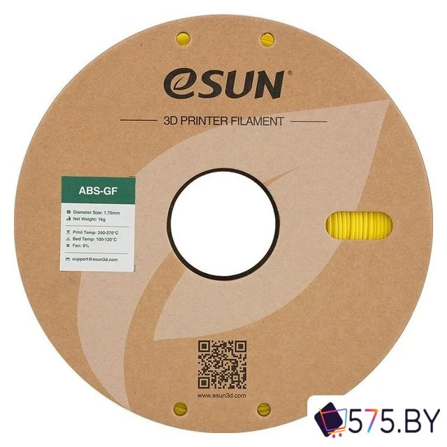 Пластик eSUN ABS-GF ABS-GF175Y1TZ1 (1.75мм, 1кг, желтый) в магазине 575.by