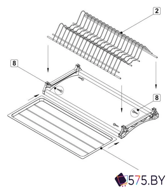 Сушилка для посуды Boyard SU03/900 в магазине 575.by