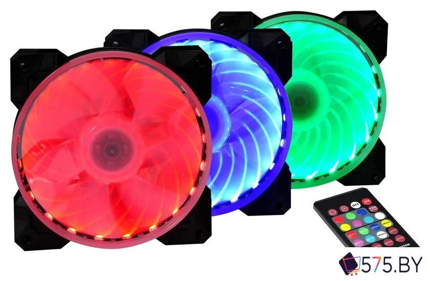 Комплект вентиляторов для корпуса Spire Magic Lantern X2-12025S1L6-RGB-LED в магазине 575.by